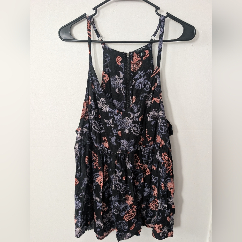 Torrid Women's Floral Tank Top Size 0 (XL)‎